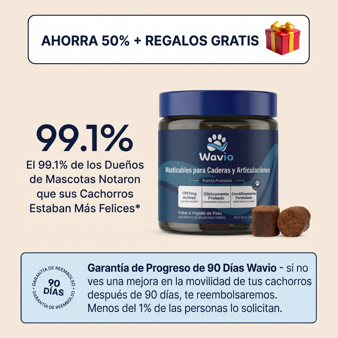 WAVIO™ Masticables para Movilidad y Articulaciones